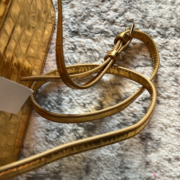 J Crew gold croc lady bag - Picture 4 of 8